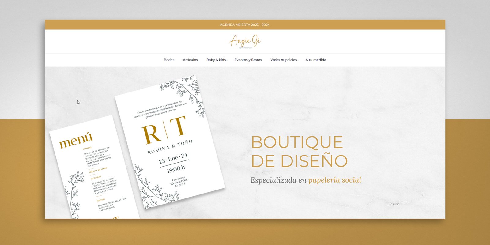 cover image for angiegi.com website